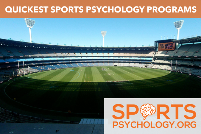 Fastest sports psychology programs list