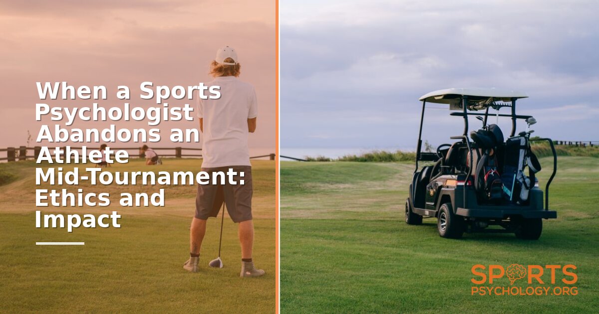 Sports Psychologist Ethics: Abandoning an Athlete Mid-Tournament