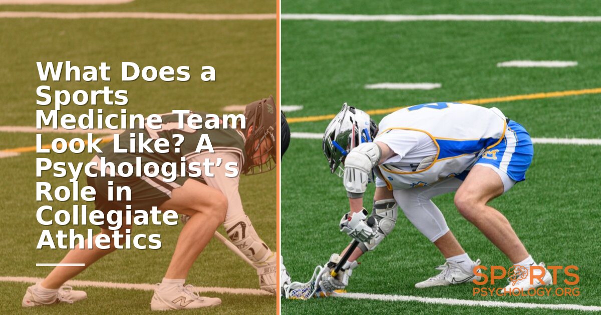 Sports Medicine Team Psychologist: Role in College Athletics