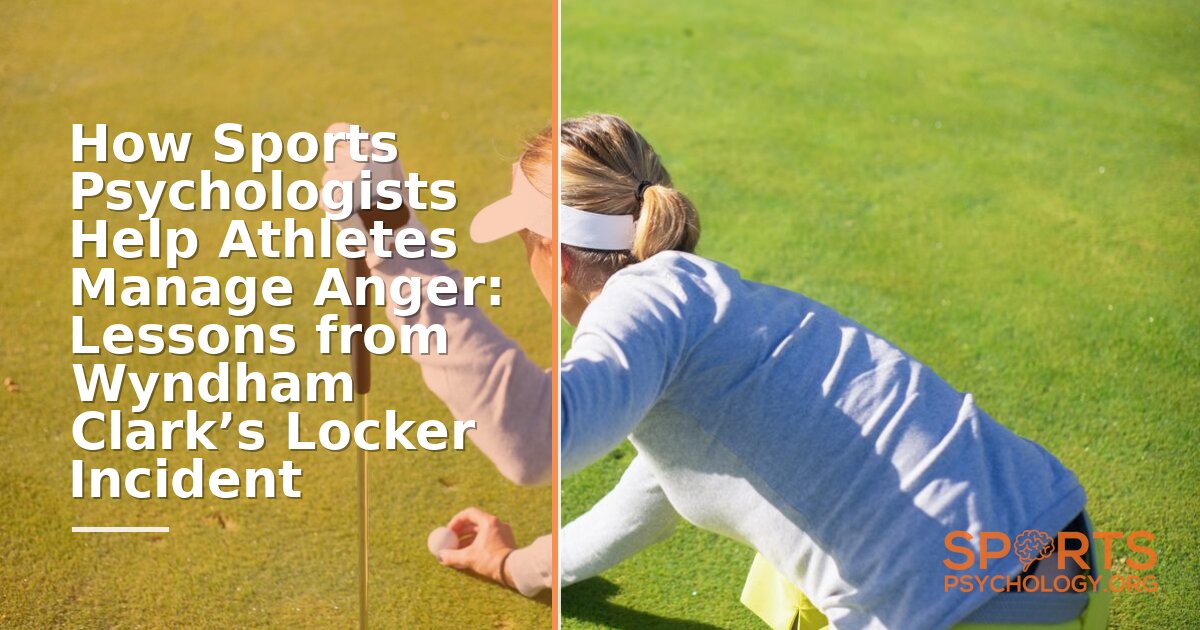 Sports Psychology & Anger Management: Lessons from Golf